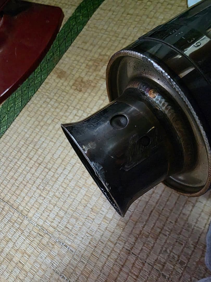 希少！ヘコミ曲がり無し！ek9 シビック 5次元 リアピース マフラー