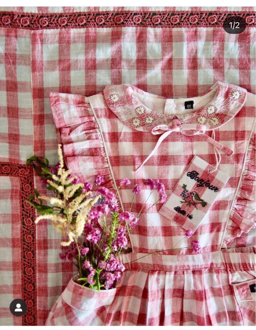 ＊レア＊Bonjour Diary＊コラボ＊ワンピース＊チェック