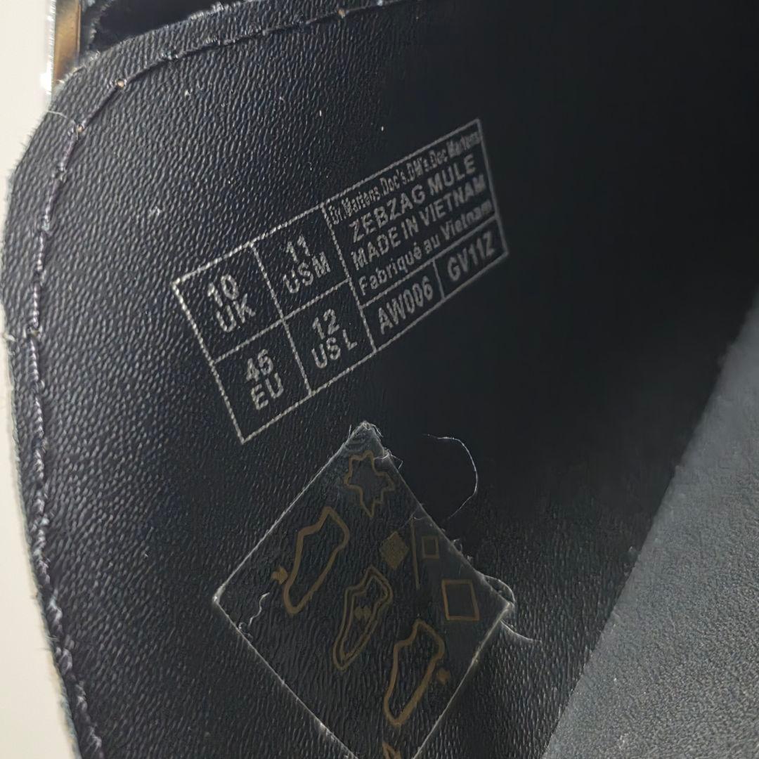 靴 Dr. Martens ZEBZAG MULE UK10