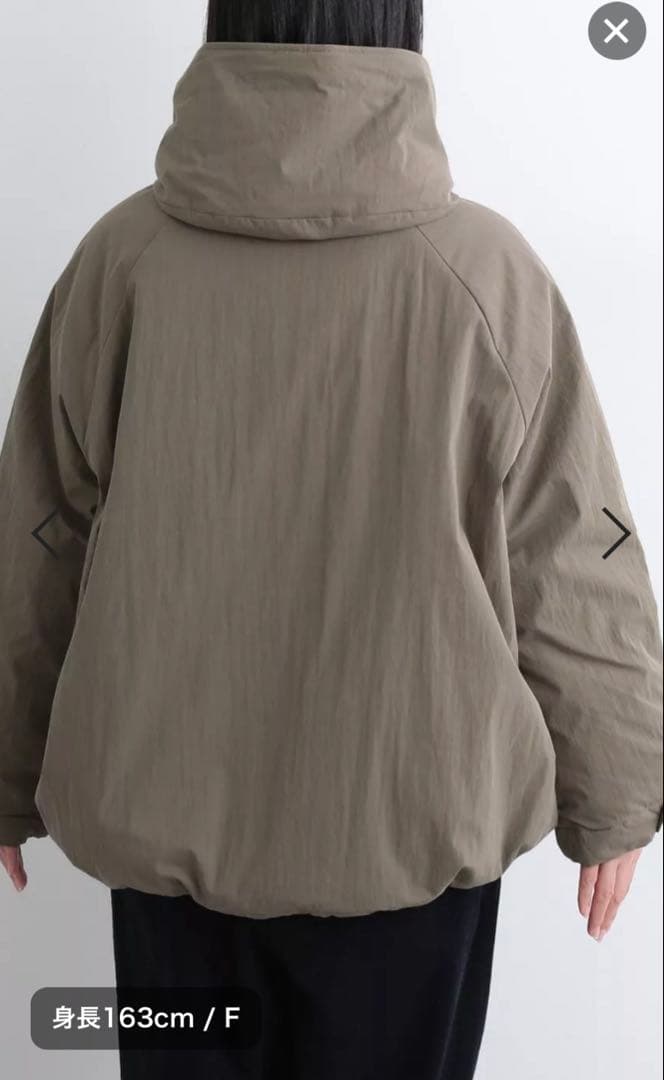 ちー ナチュランetrenne アウター コットンナイロン中綿ZIP