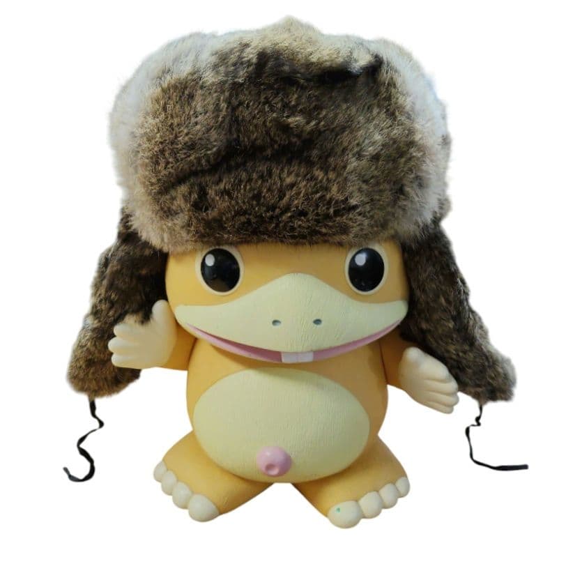 ミンク毛皮 帽子・ウシャンカ・ロシア帽 ヴィンテージボンバーキャップ