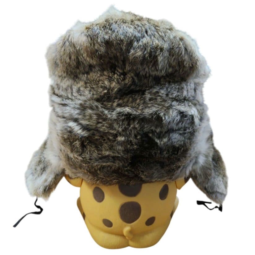 ミンク毛皮 帽子・ウシャンカ・ロシア帽 ヴィンテージボンバーキャップ