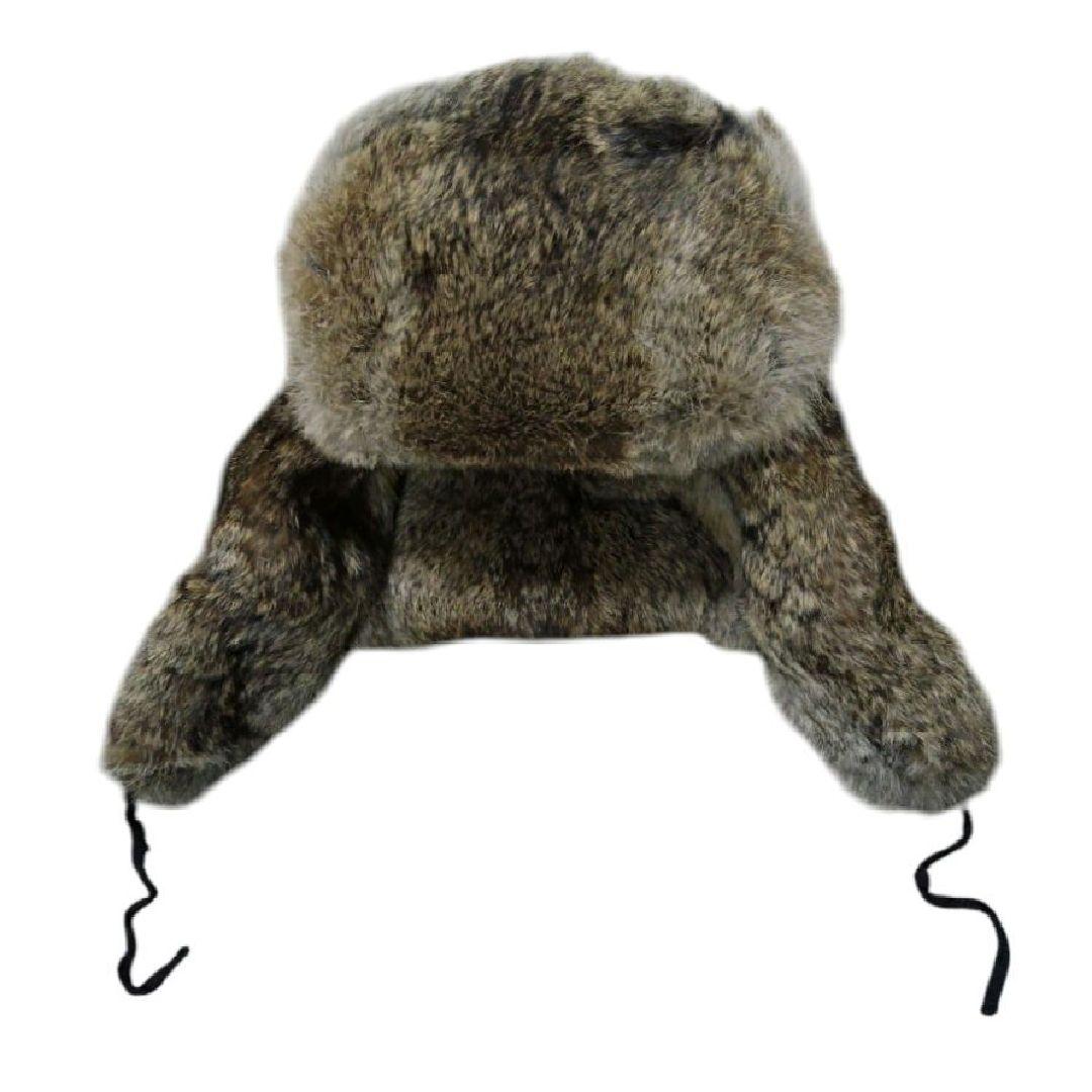 ミンク毛皮 帽子・ウシャンカ・ロシア帽 ヴィンテージボンバーキャップ