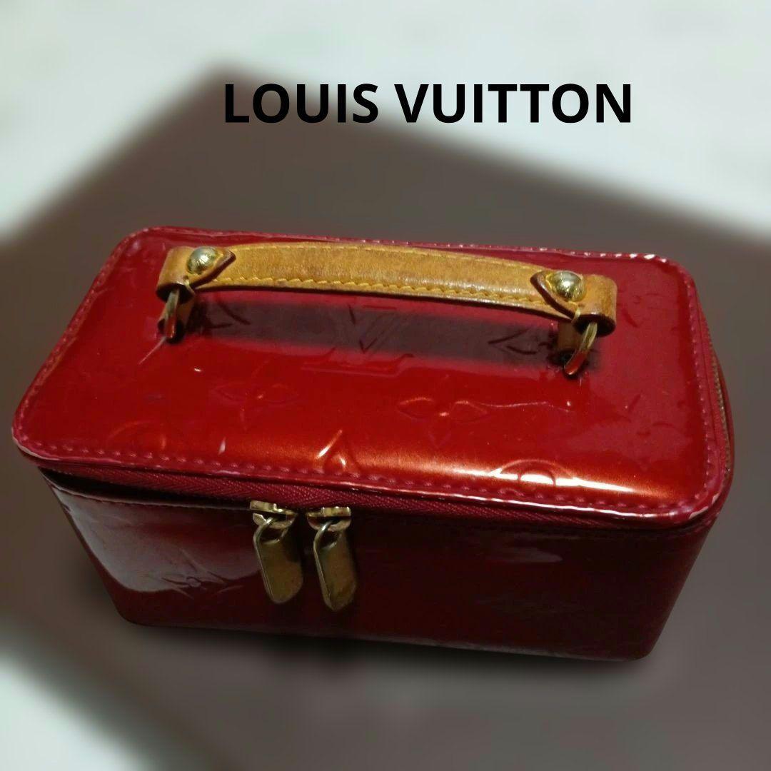 ルイ・ヴィトン　ヴェルニ　赤いエナメルボックス型　ジュエリーケース　小物入れ
