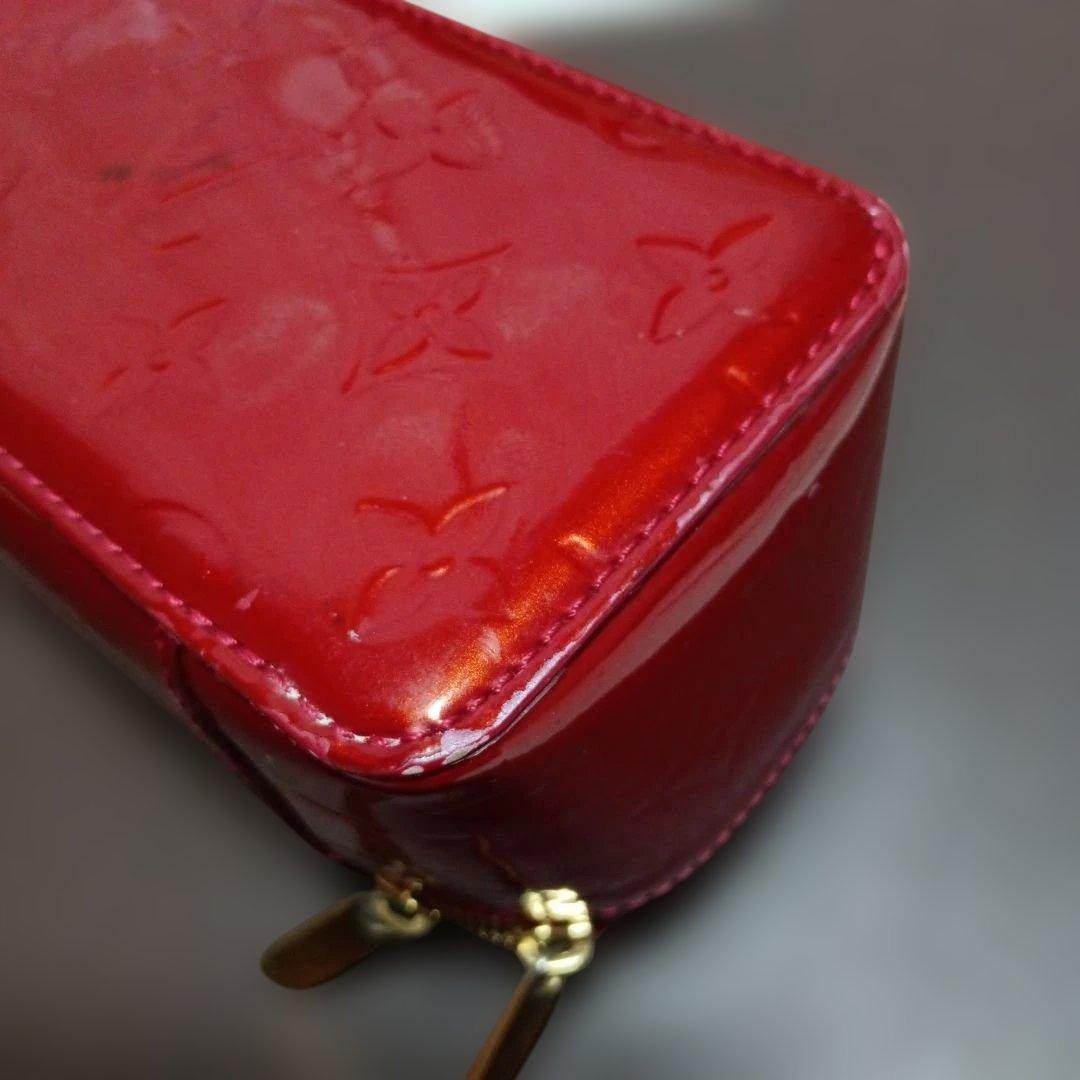 ルイ・ヴィトン　ヴェルニ　赤いエナメルボックス型　ジュエリーケース　小物入れ