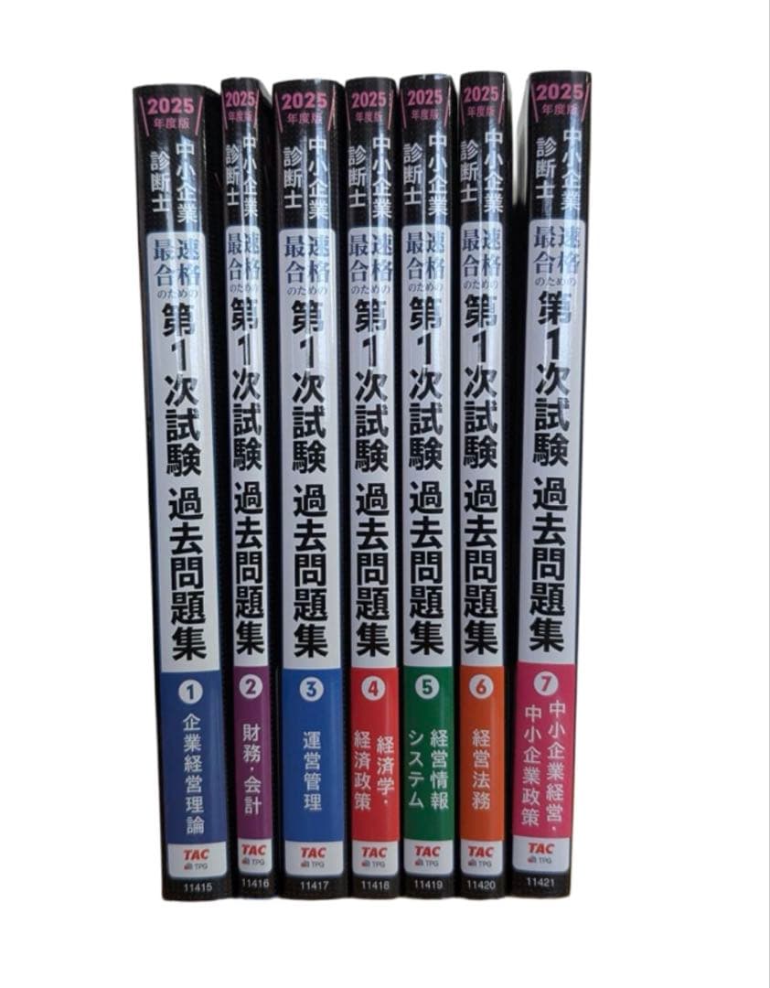 中小企業診断士 2025年度版 最速合格のための第1次試験過去問題集 1〜7