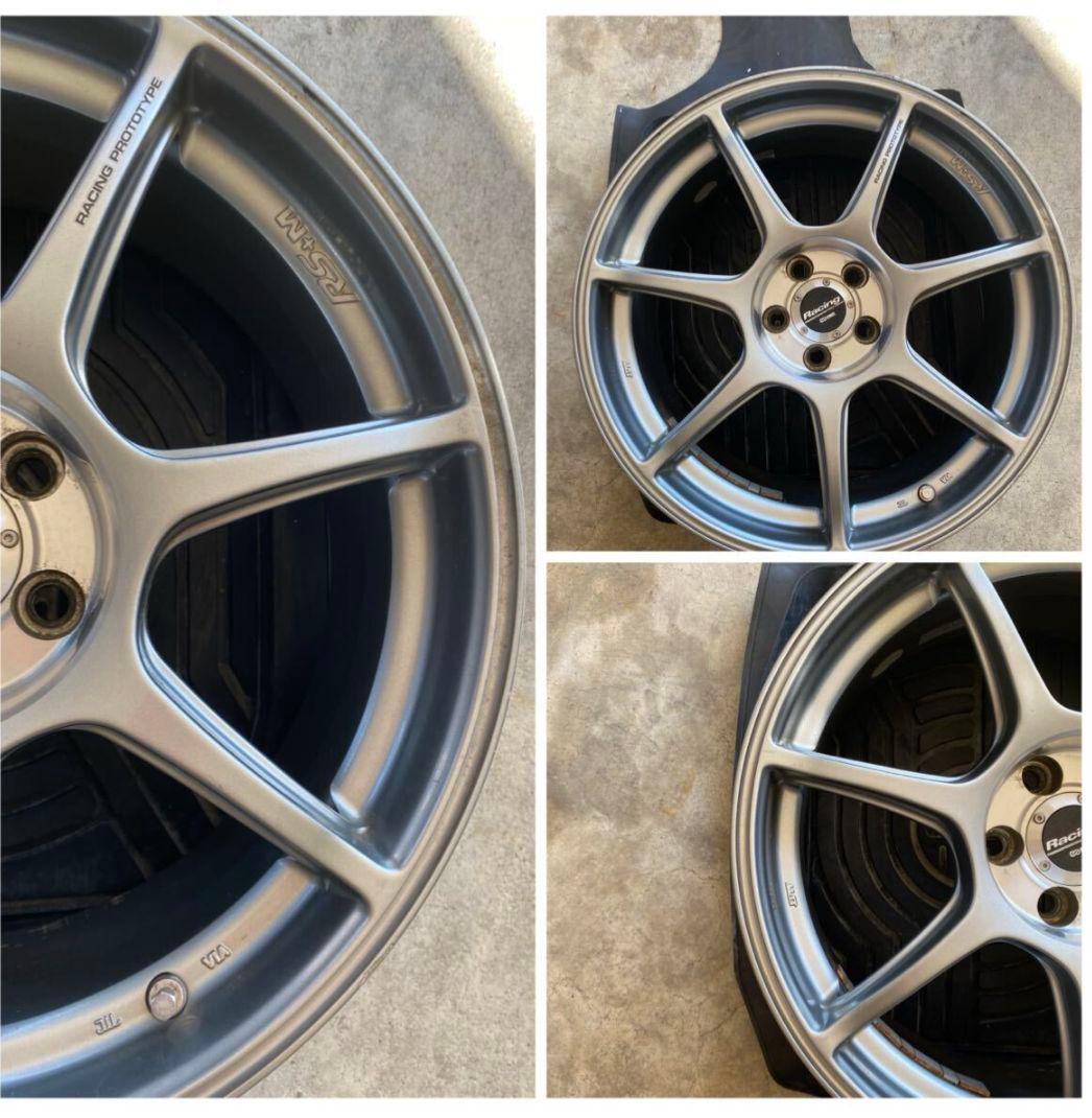 エンケイ RS+M 17インチ／7.5J／PCD100／5穴／4本セット