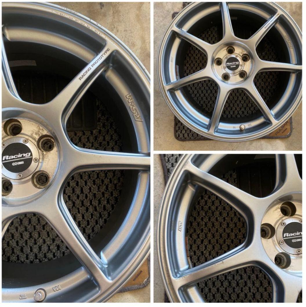 エンケイ RS+M 17インチ／7.5J／PCD100／5穴／4本セット