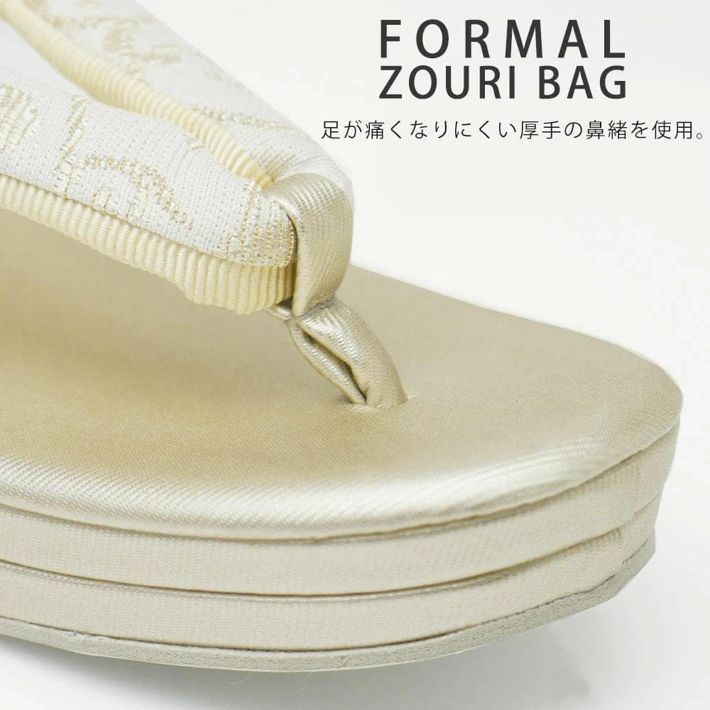 和装 草履バッグセット 高級 フォーマル 帯地 留袖 訪問着 uzouri48
