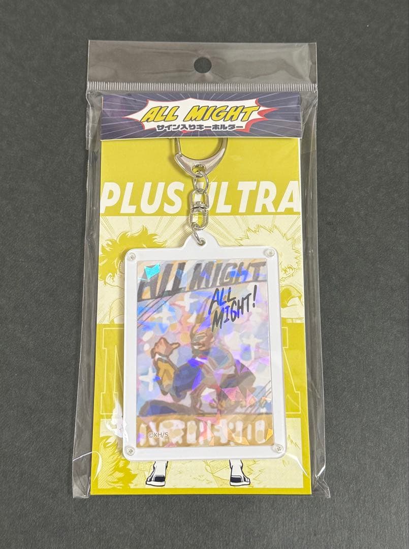 オールマイトのサイン入りキーホルダー 沈むんだけどすごくない？ クッション