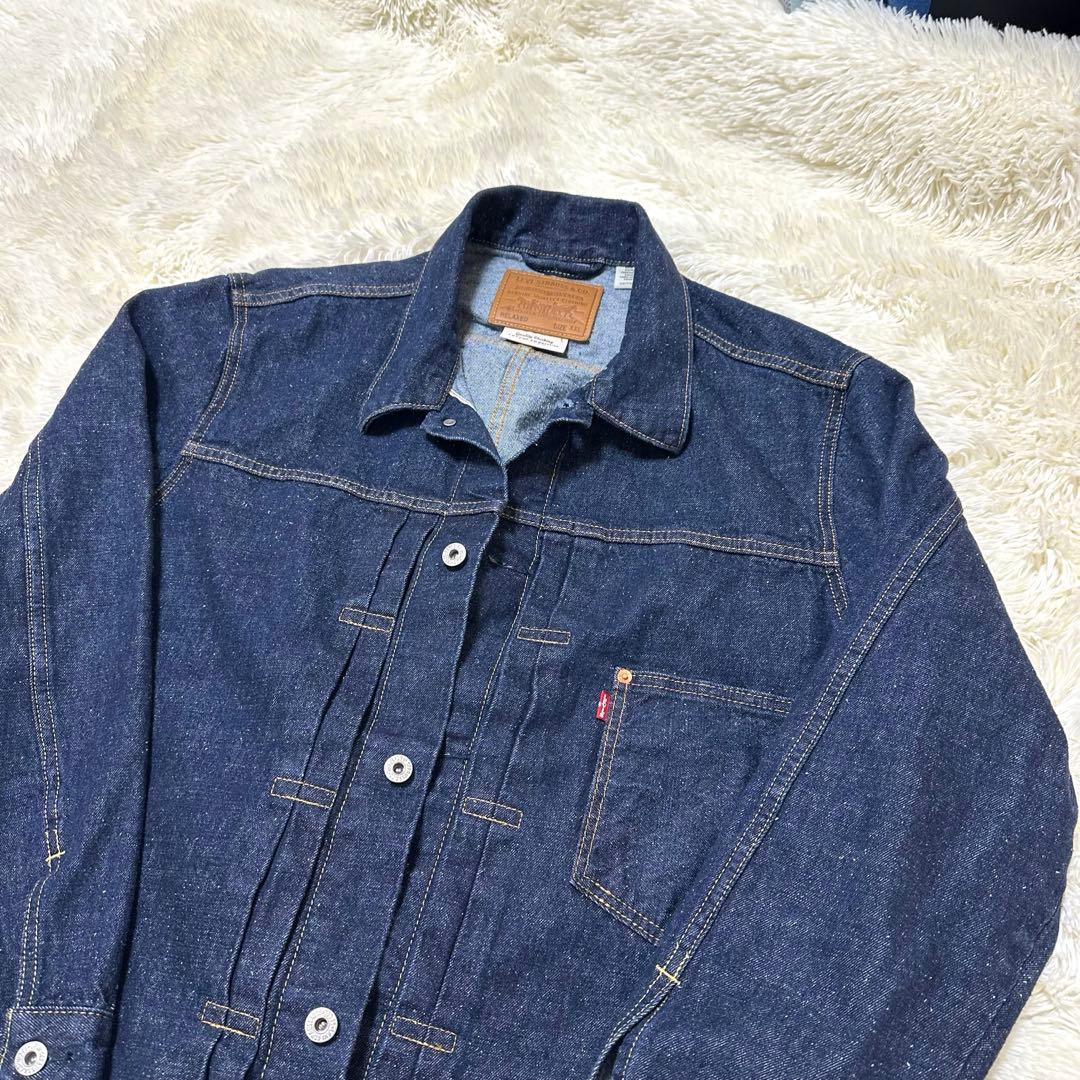 未使用に近いリーバイスプレミアム大戦型 デニムジャケット　XXL 濃紺