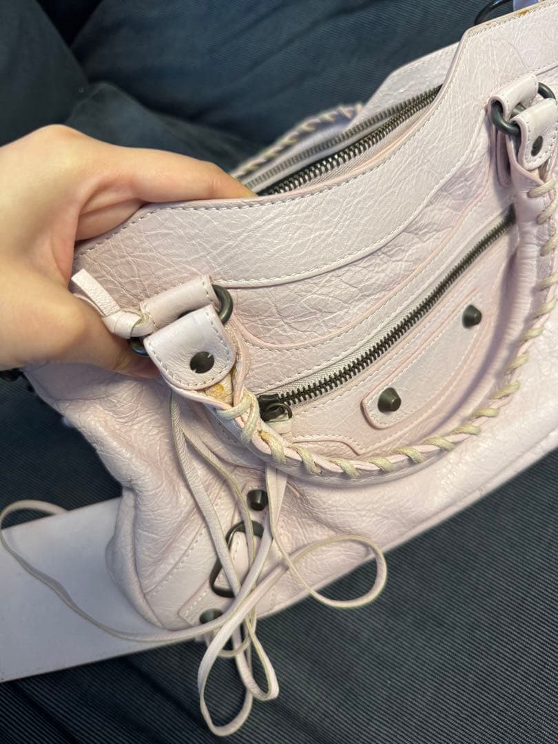 BALENCIAGA バレンシアガ シティ バッグ ベビーピンクバッグ
