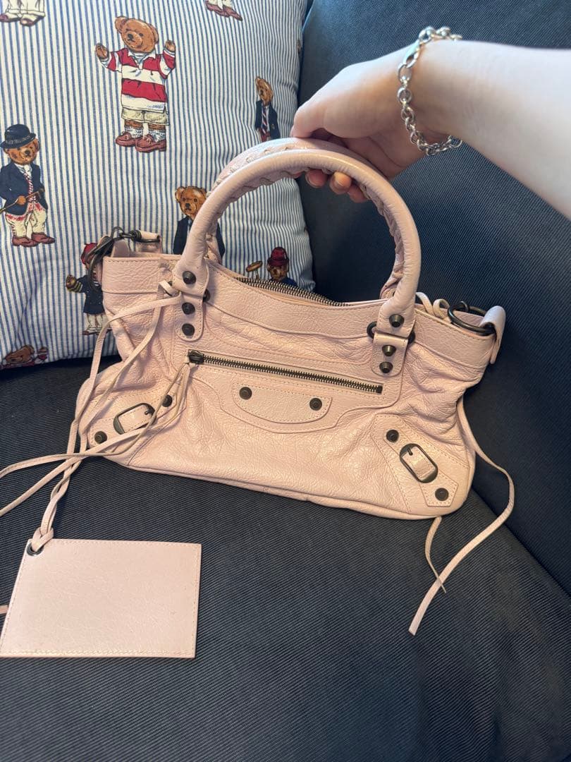 BALENCIAGA バレンシアガ シティ バッグ ベビーピンクバッグ