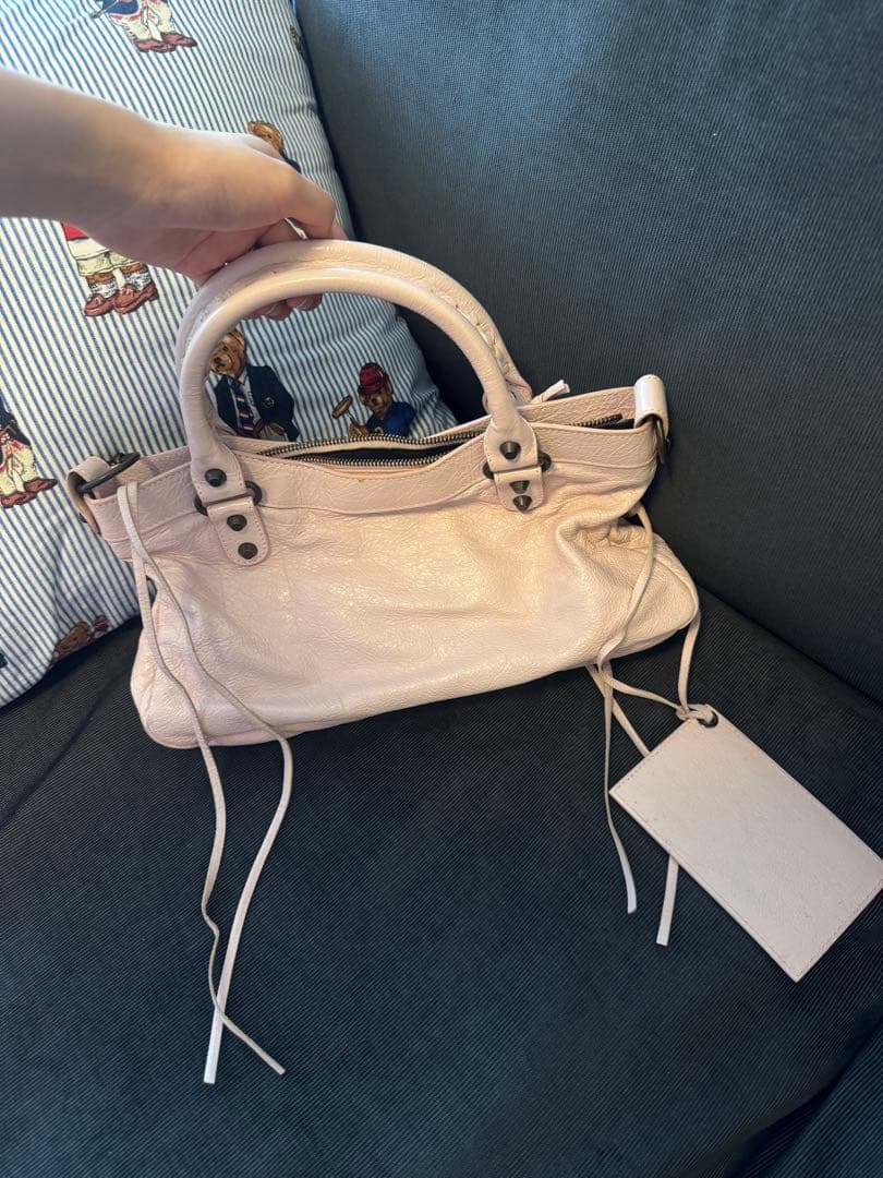 BALENCIAGA バレンシアガ シティ バッグ ベビーピンクバッグ