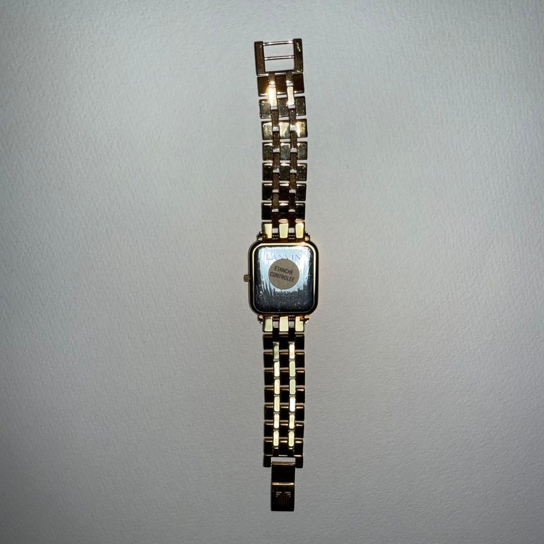 LANVIN ゴールド アナログ腕時計