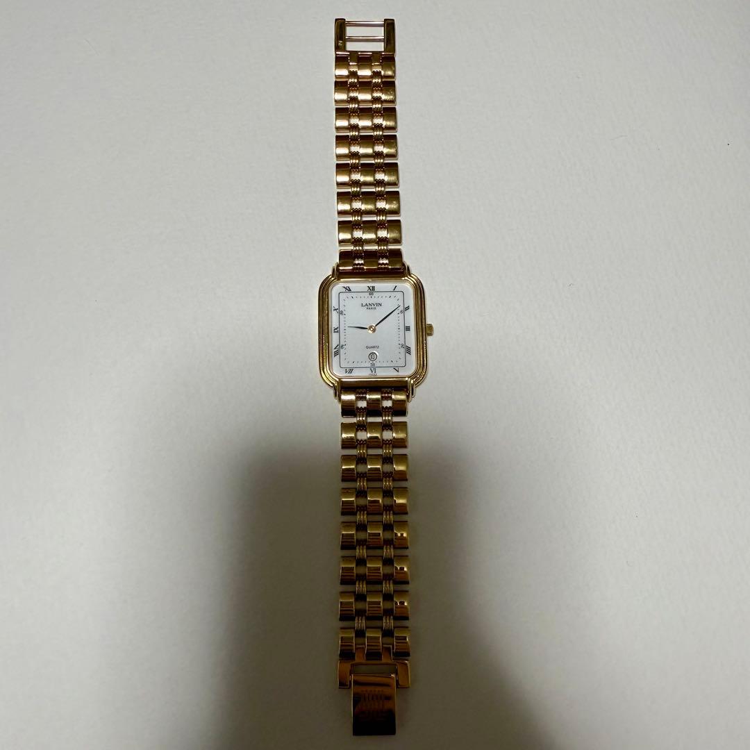 LANVIN ゴールド アナログ腕時計
