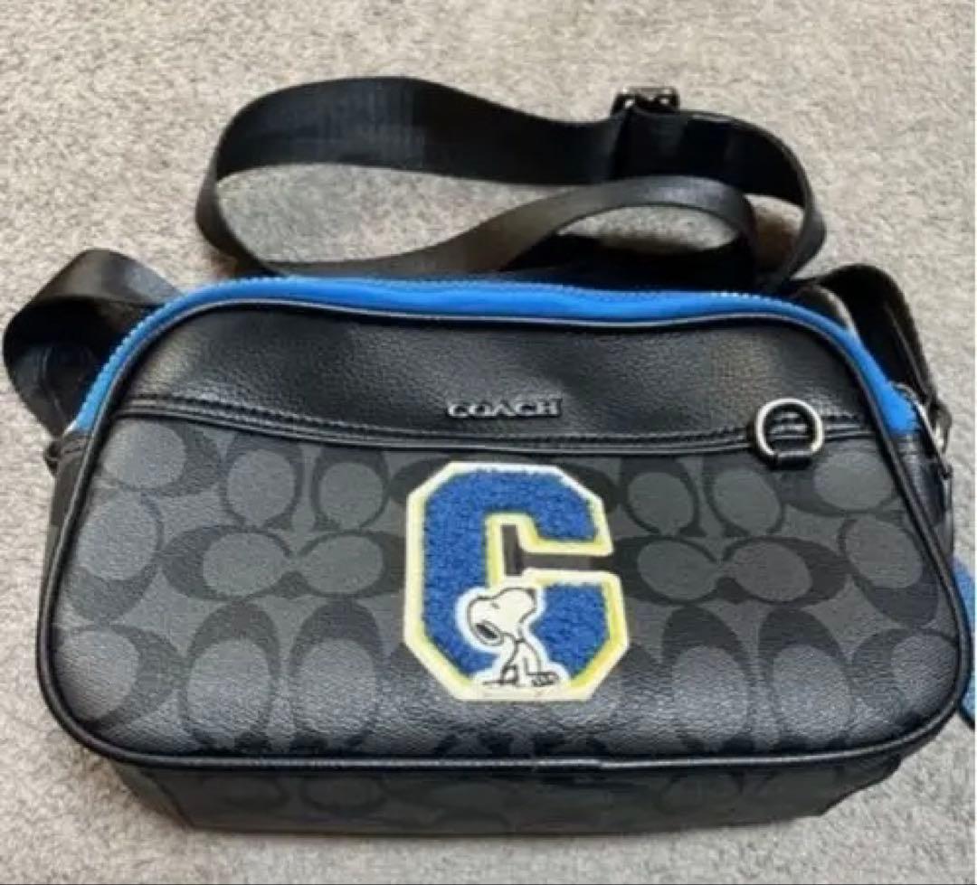 ス*★様 COACH コーチ スヌーピー ショルダーバッグ