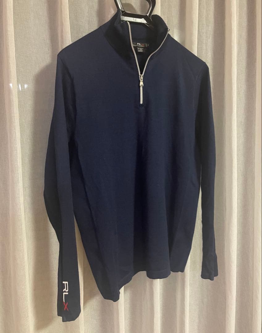 RLXゴルフ プルオーバーニット 紺 ラルフローレン L US:M 48 46