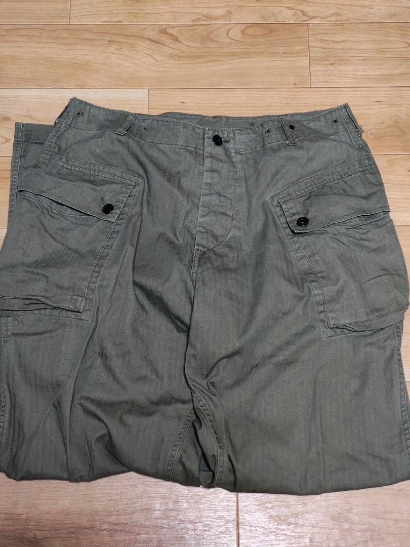 ヴィンテージ モンキーパンツ p44 USMC HBT ステンシル ビッグサイズ