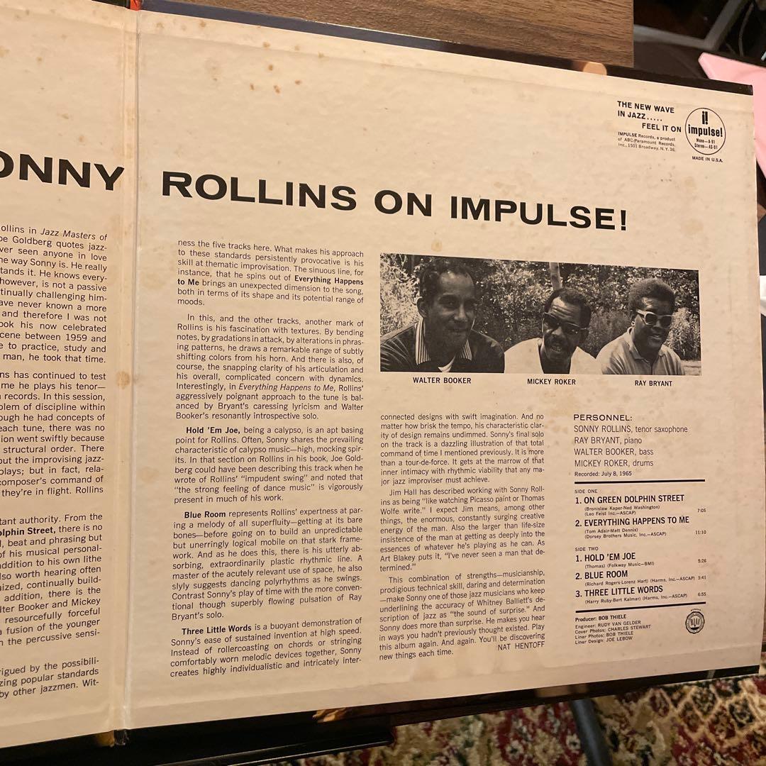 ソニーロリンズ USオリジナル VANGELDER刻印 ジャズ　レコード