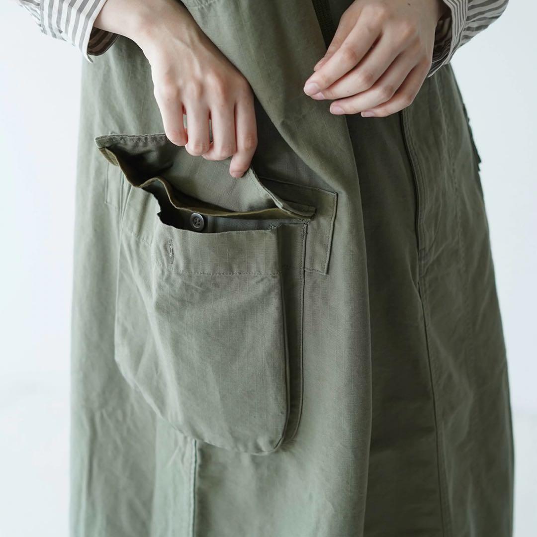 D.M.G ⿻ ファティーグリップ ミリタリー サロペットスカート カジュアル