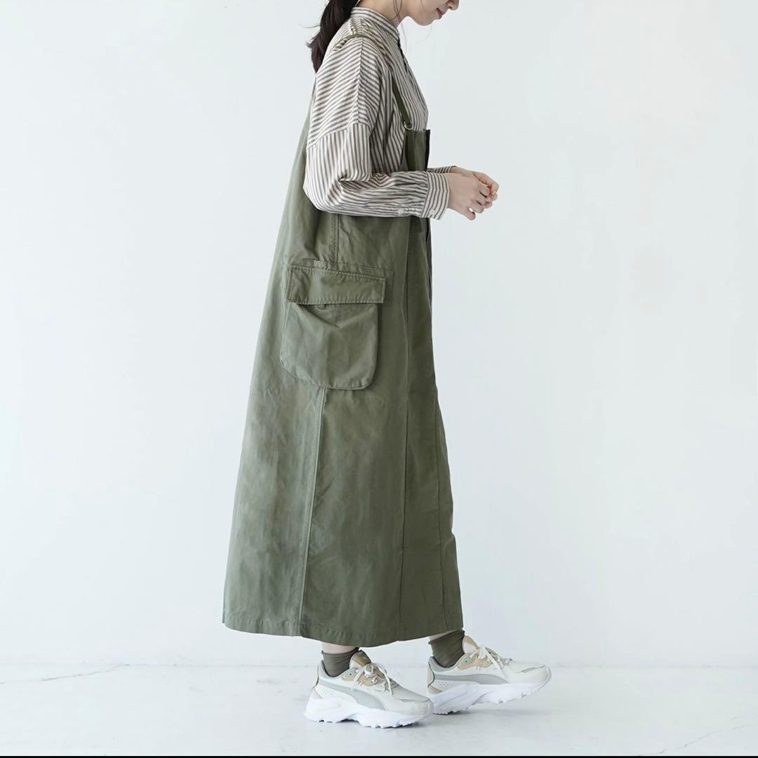 D.M.G ⿻ ファティーグリップ ミリタリー サロペットスカート カジュアル