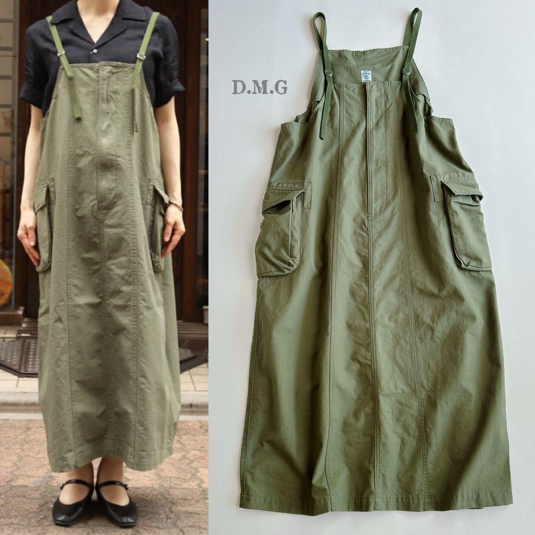 D.M.G ⿻ ファティーグリップ ミリタリー サロペットスカート カジュアル