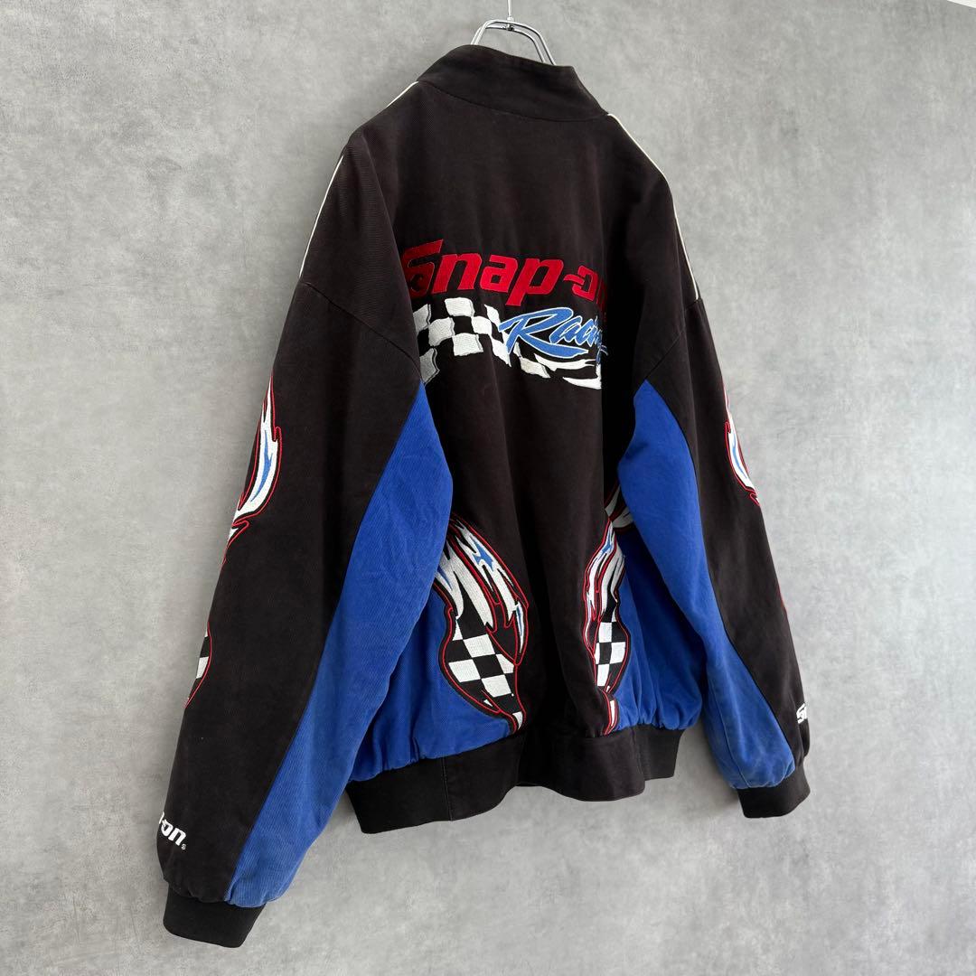 CHOKO Snap-on スナップオン 刺繍レーシングジャケット L