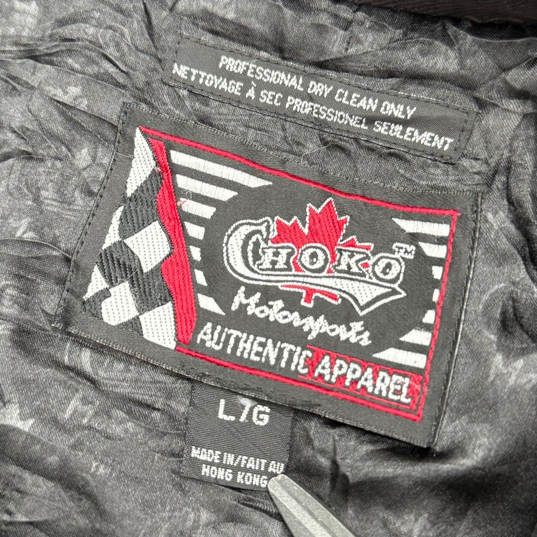 CHOKO Snap-on スナップオン 刺繍レーシングジャケット L