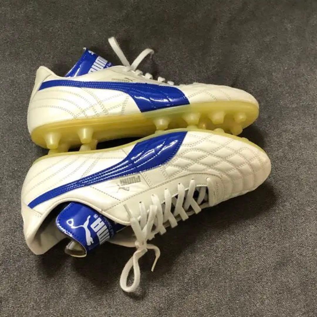 新品 鬼レア プーマ レセルバ サッカー シューズ パールホワイト ブルー