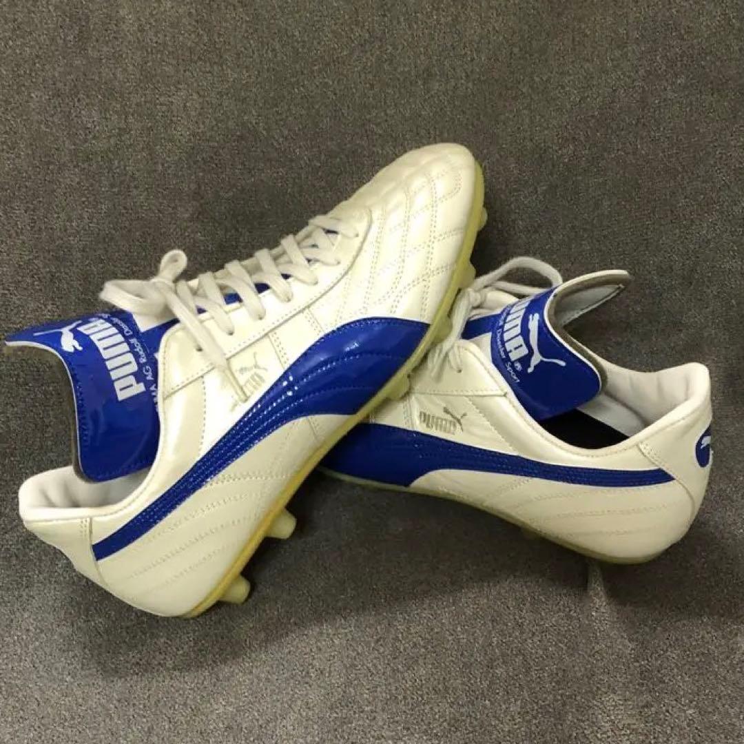 新品 鬼レア プーマ レセルバ サッカー シューズ パールホワイト ブルー