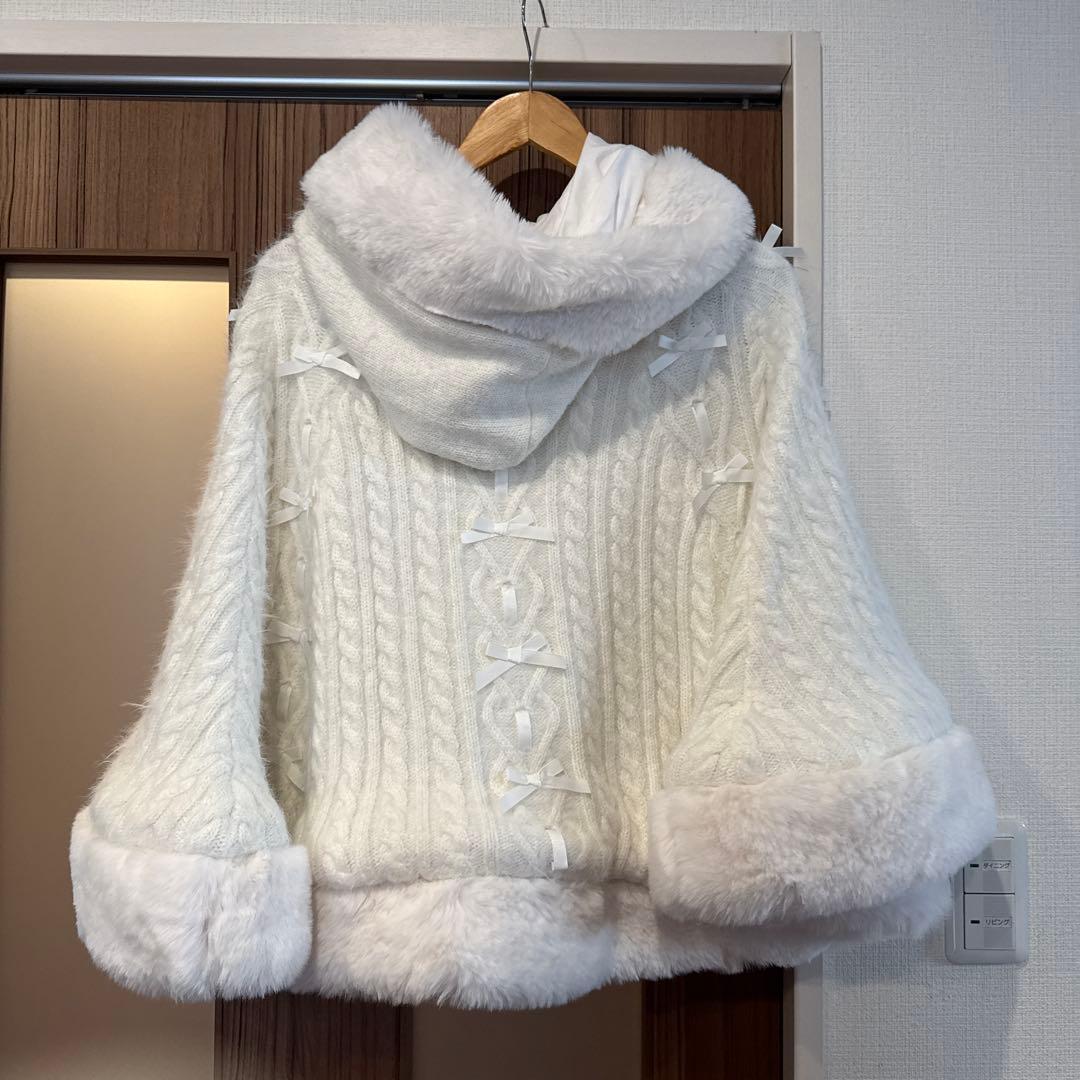 リズリサ ポンチョ ホワイト