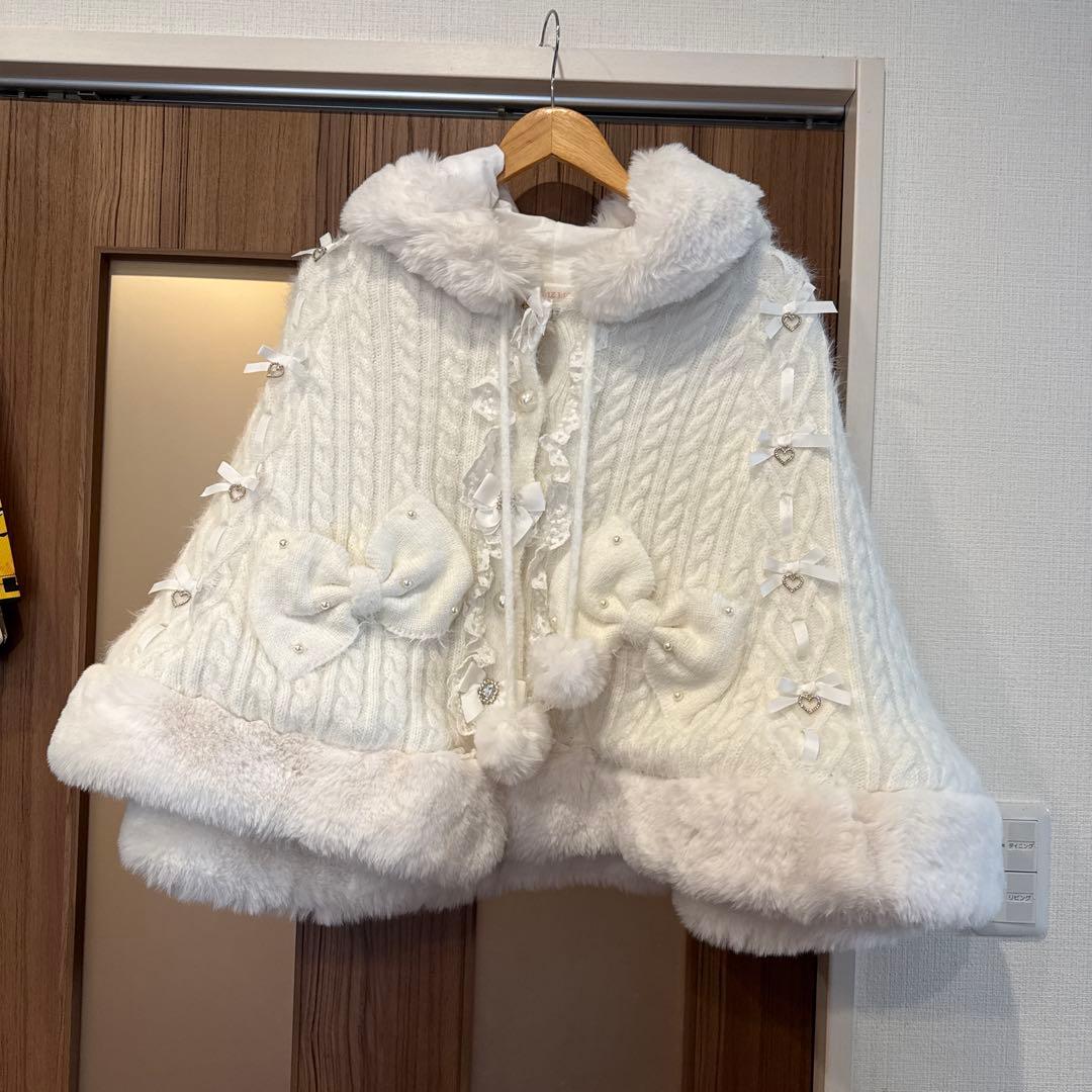 リズリサ ポンチョ ホワイト