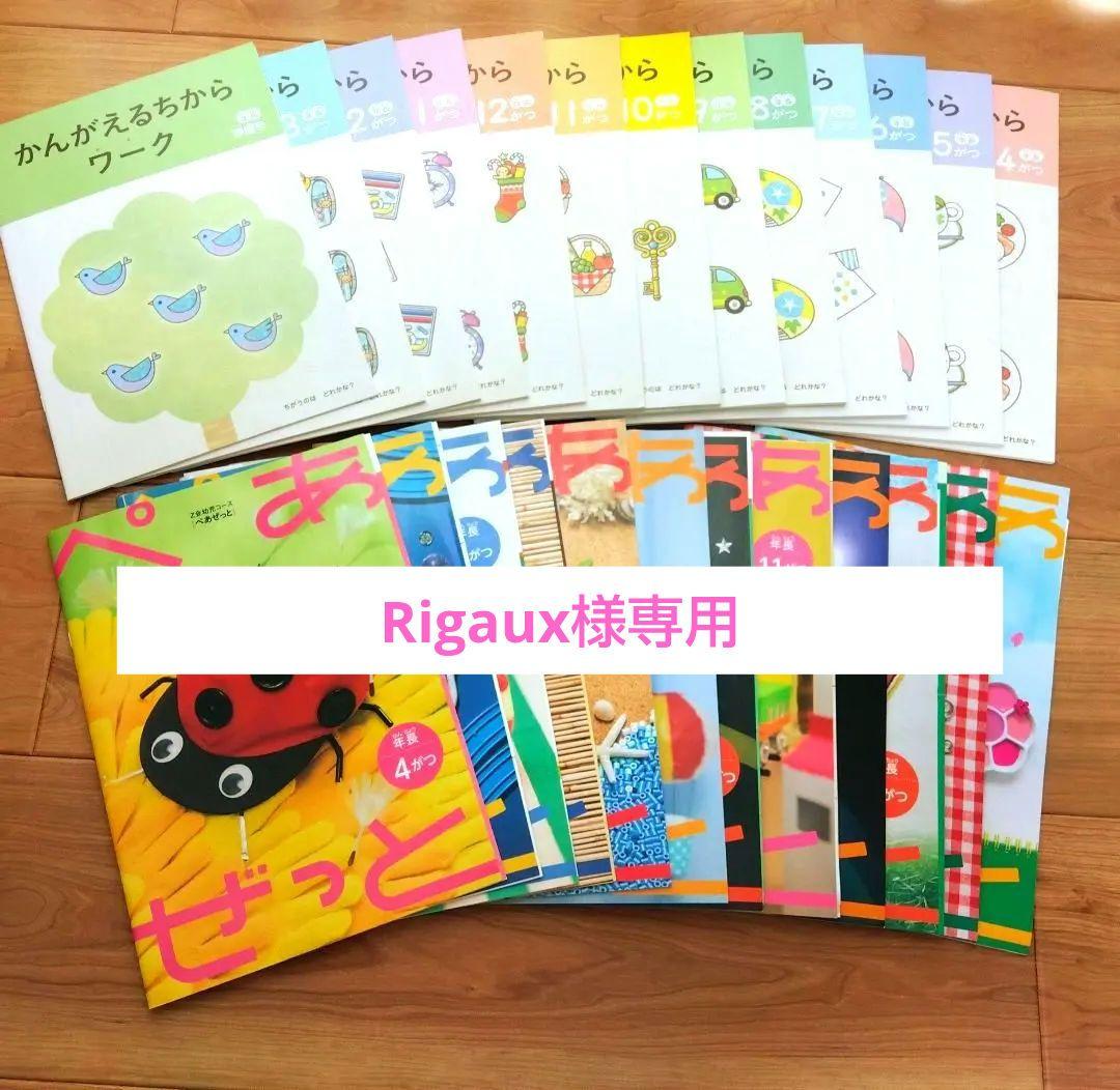 Z会　年長　ぺあぜっと　かんがえるちからわーく 2024年4月〜2025年3月