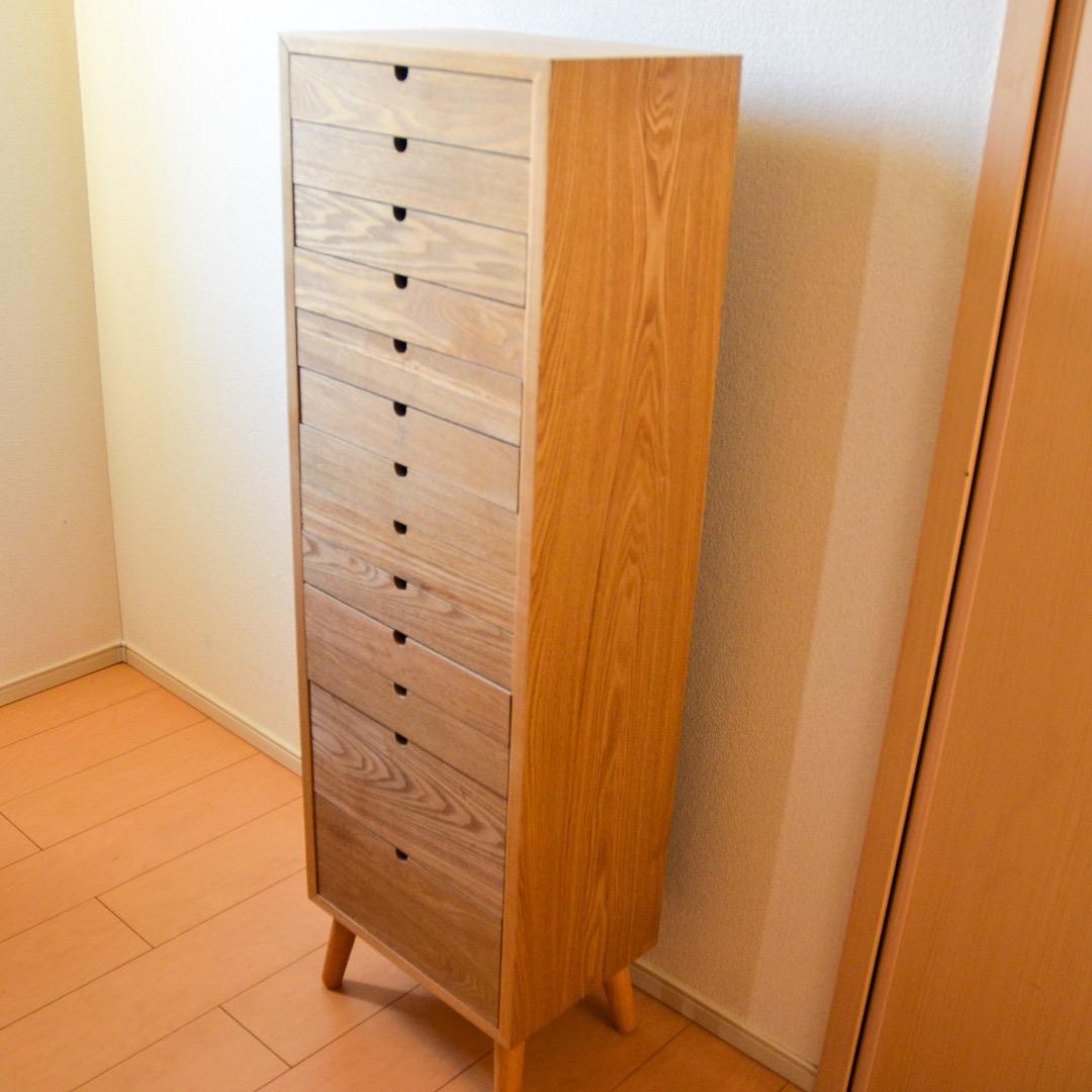 多段チェスト A4サイズ 木製 13段引き出し