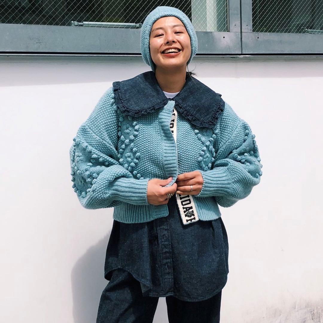 ホリデイ　PURITAN COLLAR DENIM SHIRT (O.WASH)