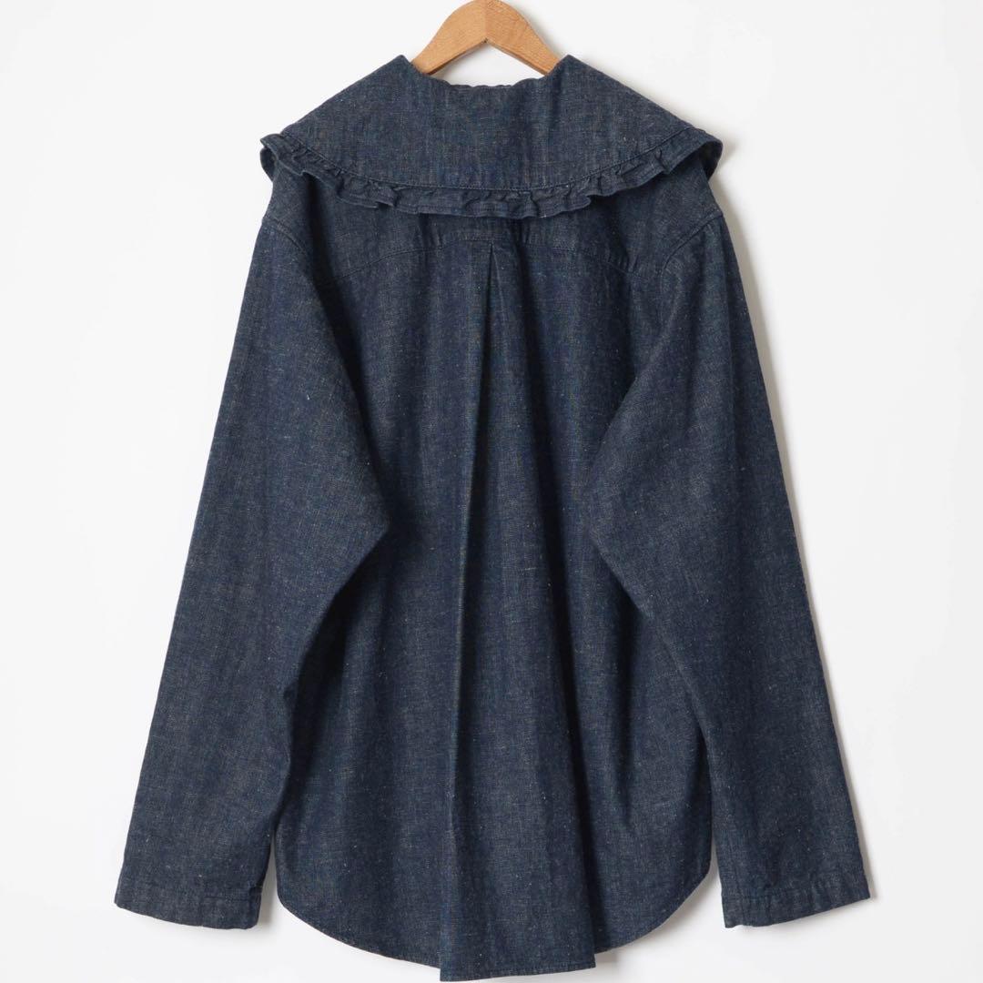 ホリデイ　PURITAN COLLAR DENIM SHIRT (O.WASH)