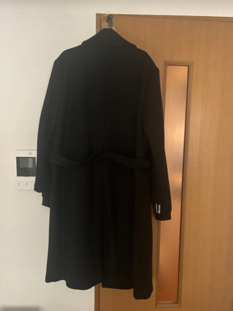 黒 ダブルブレスト チェスターコート　ZARA