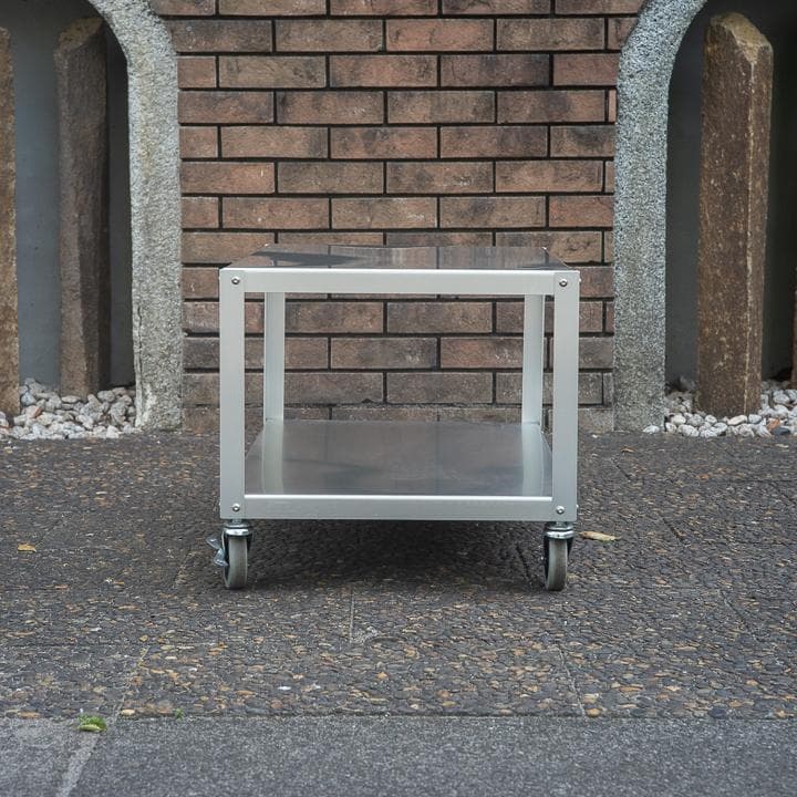 廃盤 無印良品 MUJI アルミ ローテーブル ワゴン 鈴木敏彦