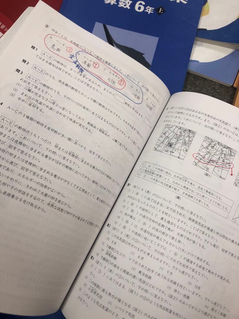 四谷大塚　６年予習/演習/漢字/計算　上　中古　2023年版