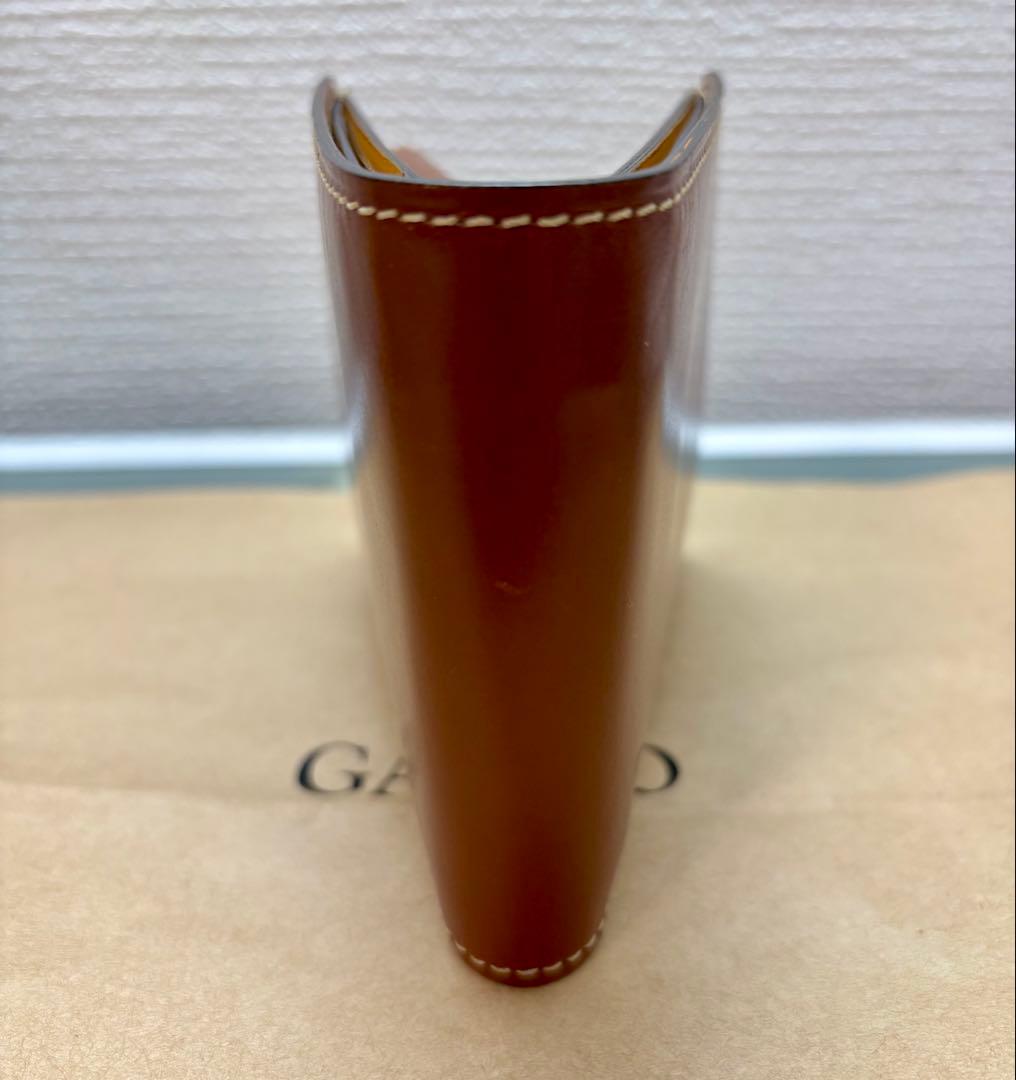 【GANZO】 ブライドルカジュアル)小銭入れ付き二つ折り財布 ヘーゼル