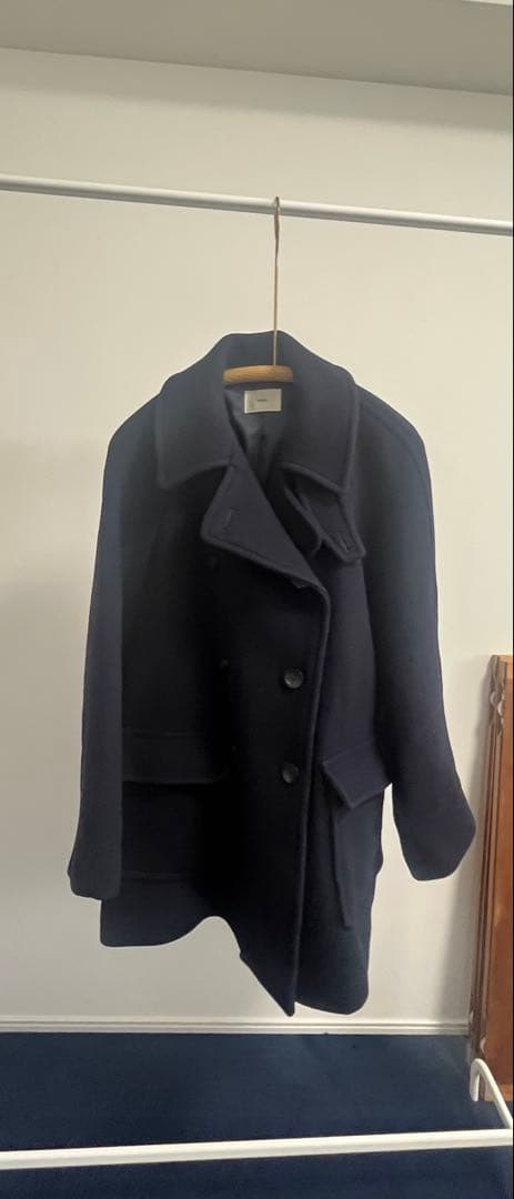 【soyy.】フレンチマリンコート　Pコート　ピーコート　ネイビー