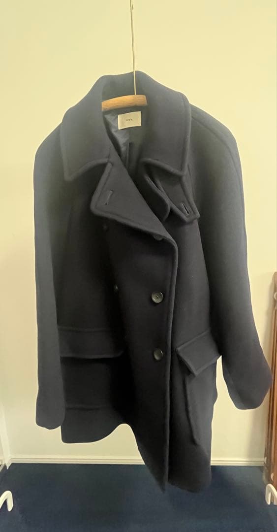 【soyy.】フレンチマリンコート　Pコート　ピーコート　ネイビー