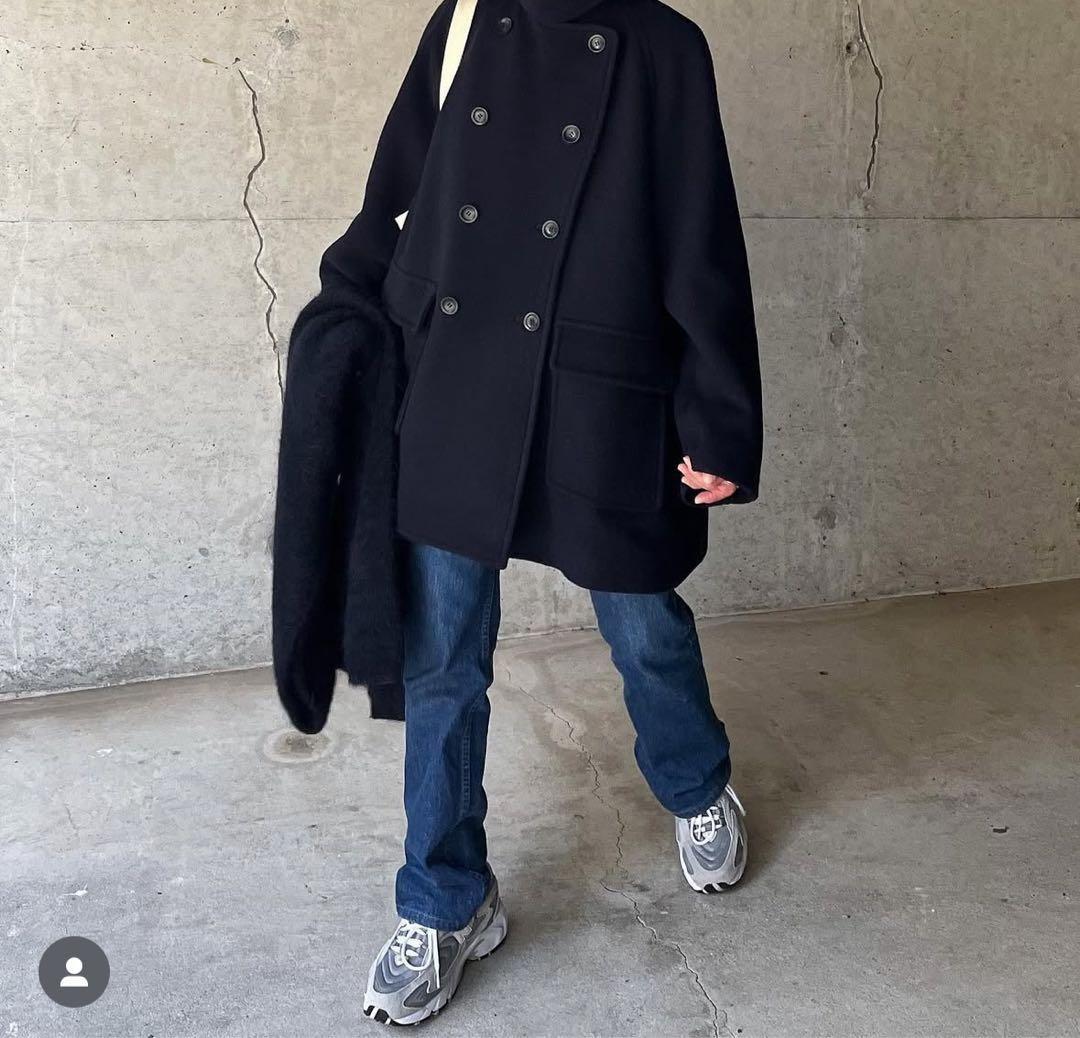 【soyy.】フレンチマリンコート　Pコート　ピーコート　ネイビー