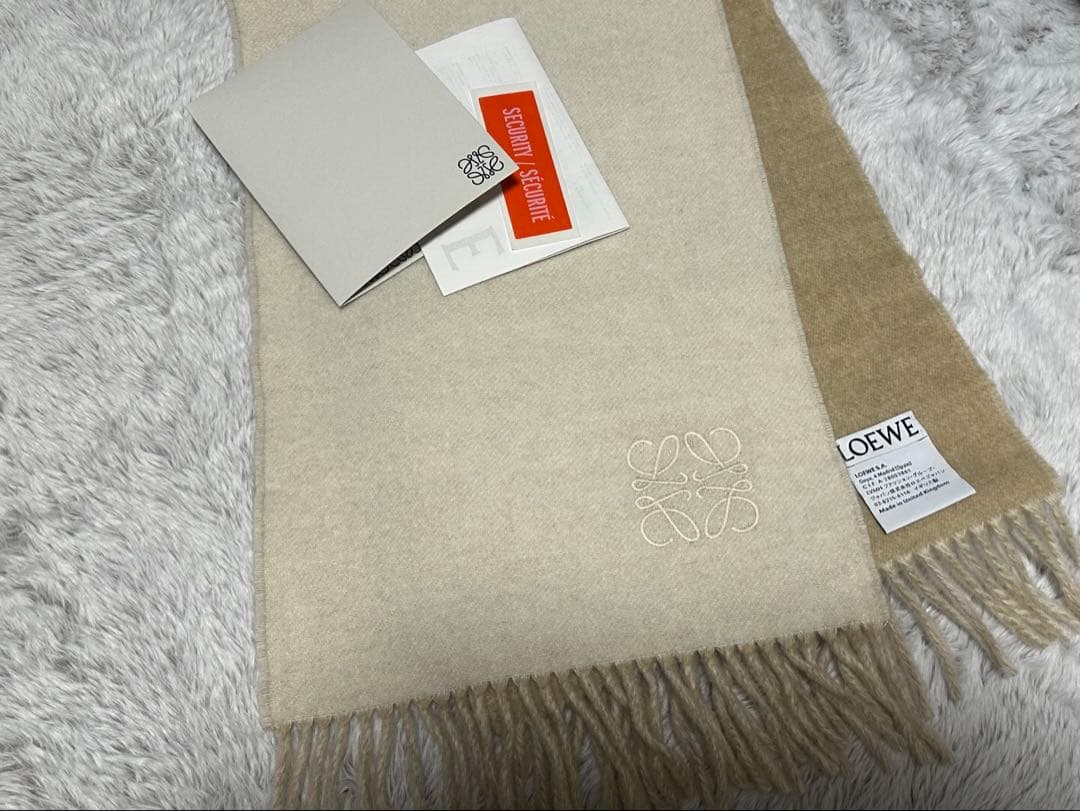 LOEWE バイカラースカーフ マフラー