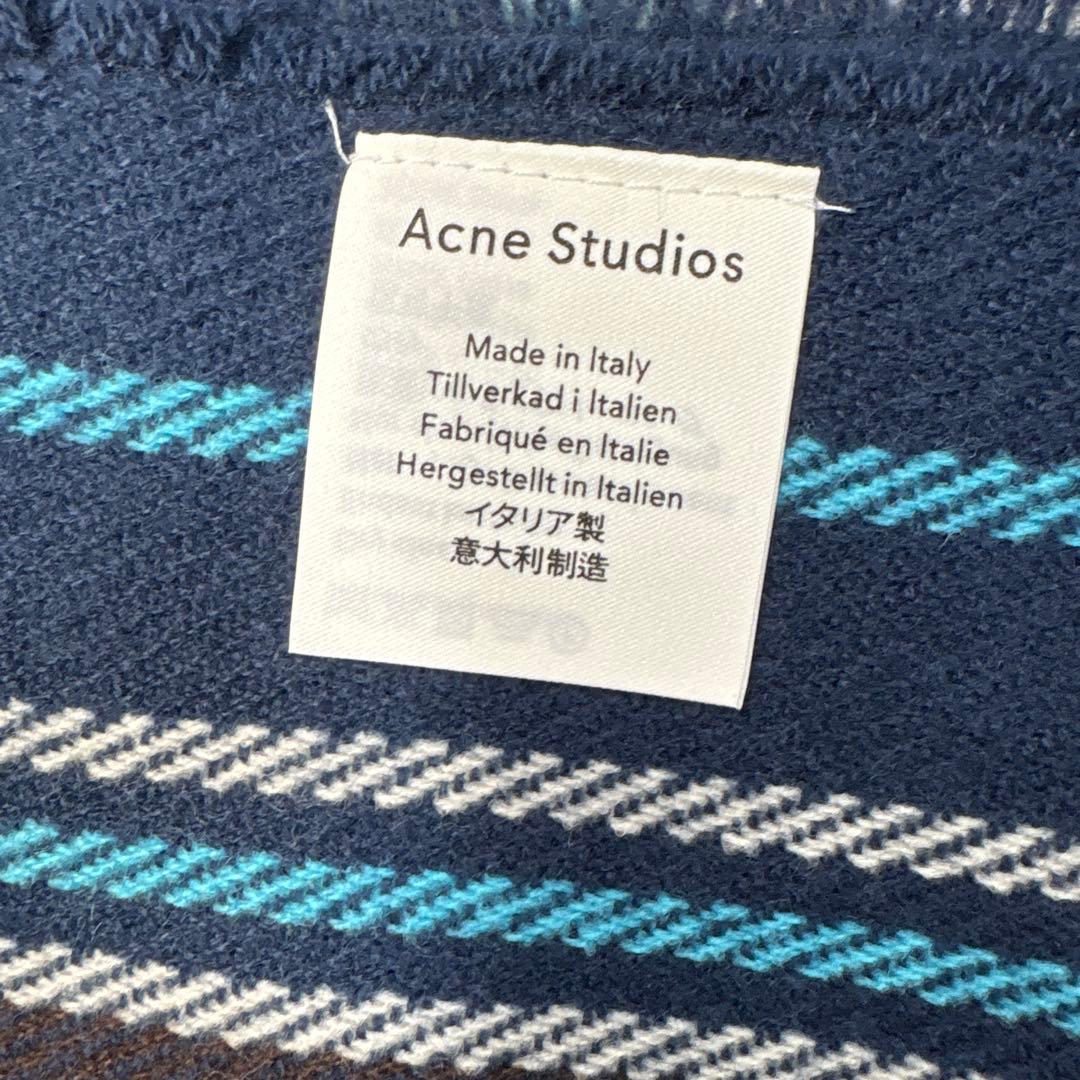 Acne Studios チェック柄大判マフラー