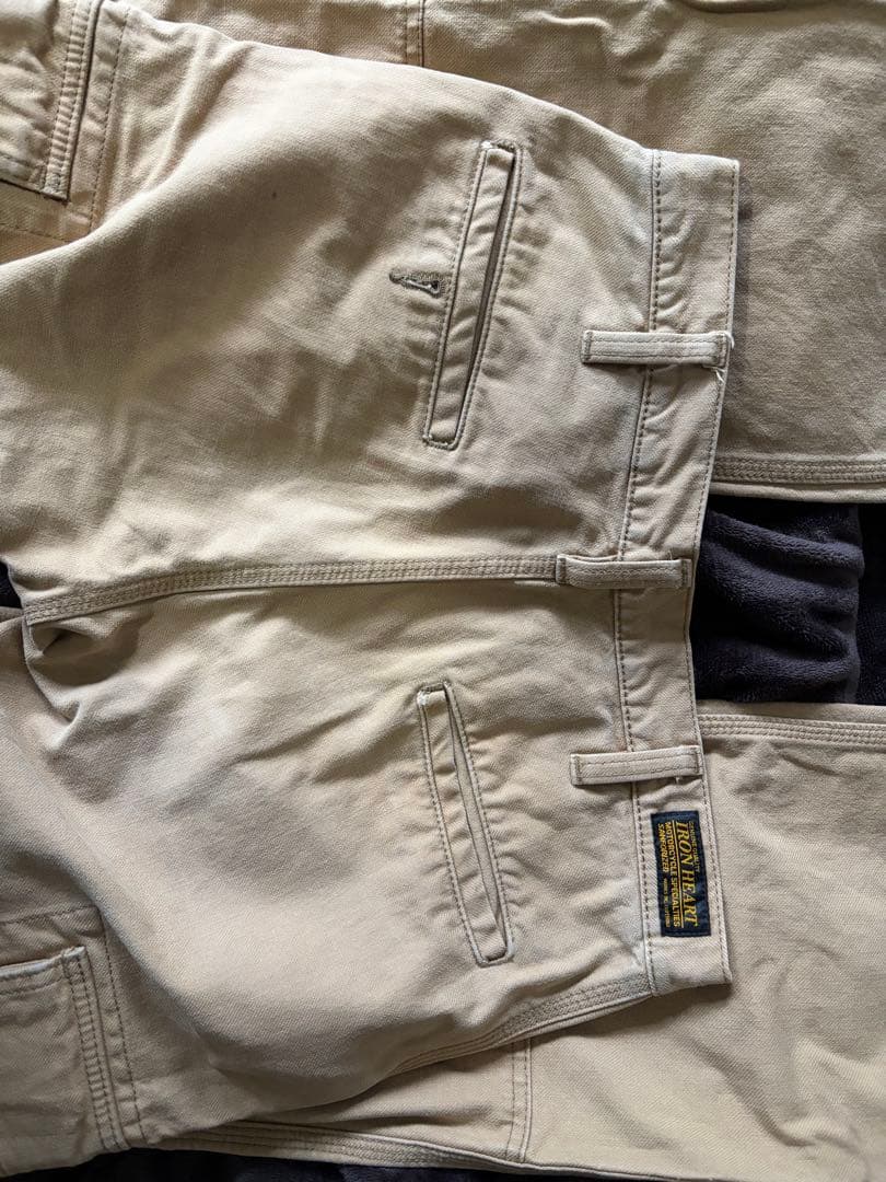 h*e様 IRON HEART ベージュ カーゴパンツ　W32