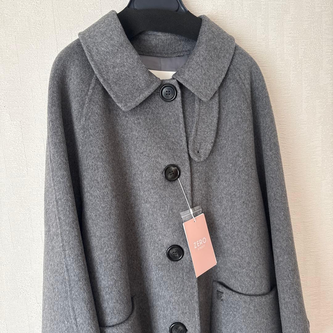 Aライン ウールコート 新品 グレー