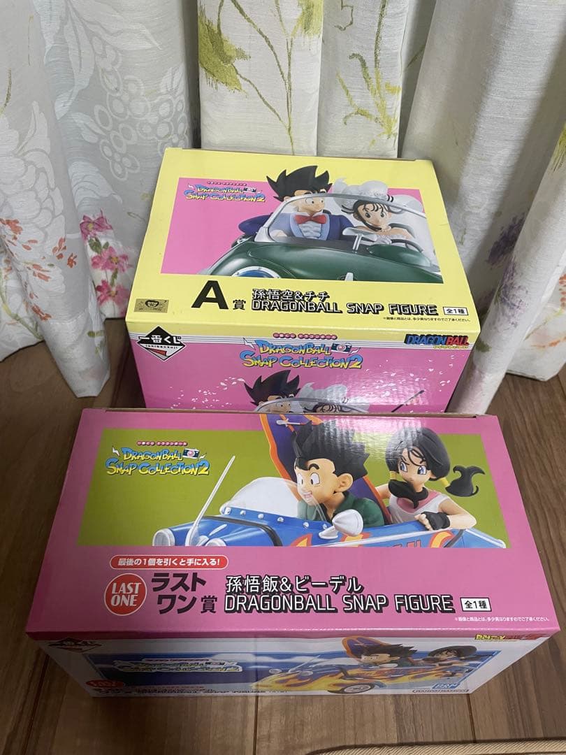 ドラゴンボール　一番くじ　ラストワン　孫悟飯&ビーデル 孫悟空&チチ　フィギュア