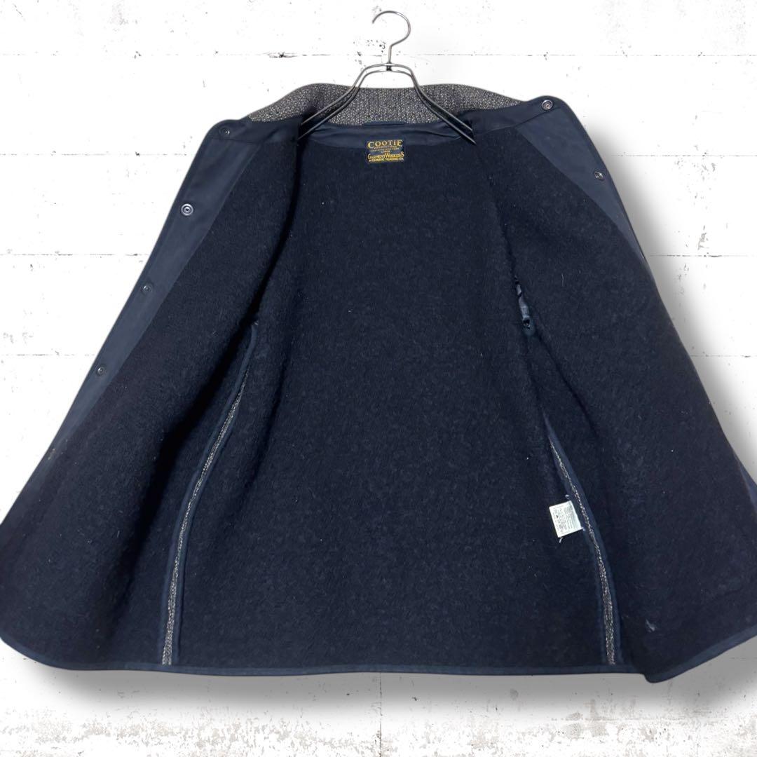 COOTIE PRODUCTIONS ビーチクロス　レザー　ウール　ジャケット